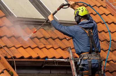 Démoussage et hydrofuge de toiture à Lizac